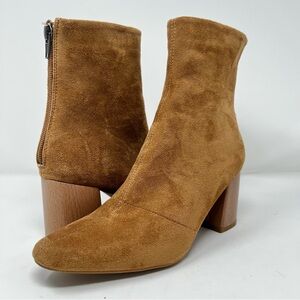 Oasis Society Tan Suede Ankle Booties